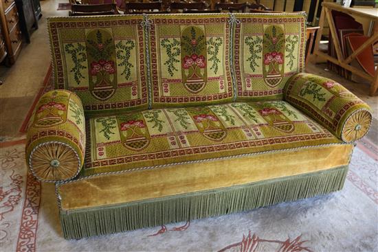 19thC carpet sofa